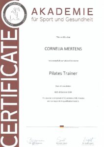 Pilates-Trainerin